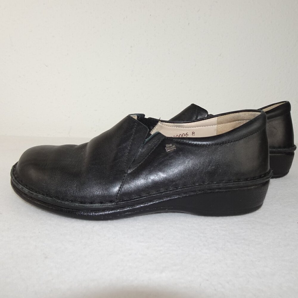 Finn Comfort Newport Shoes Women’s Size 37 US 6 Black Slip On Comfort Loafers - Picture 6 of 10